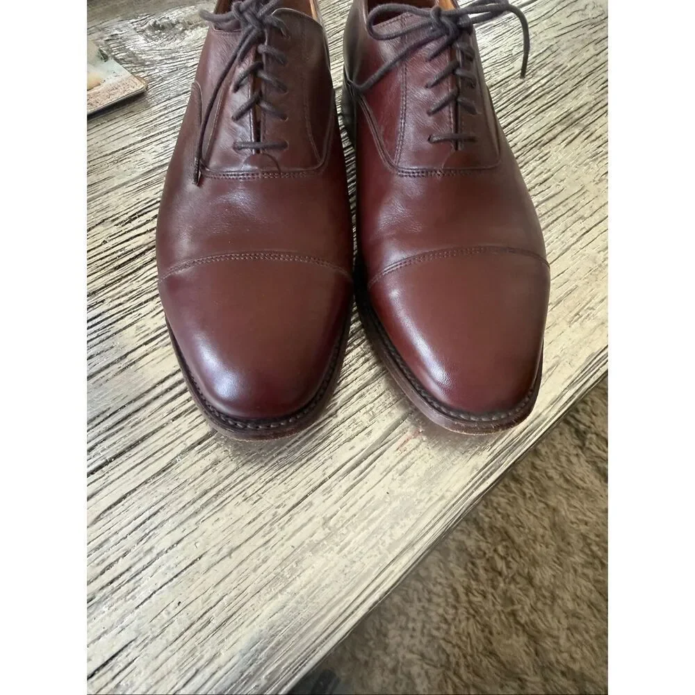 Thursday Brown Leather Lace Up Loafers sz 10 EUC